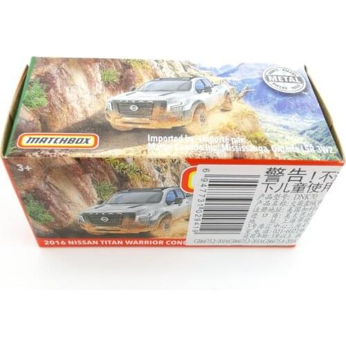 2020 Matchbox Cars 1:64 Car 2016 NISSAN TITAN WARRIOR CON Metal Diecast Alloy Model Car Toy Vehicles
