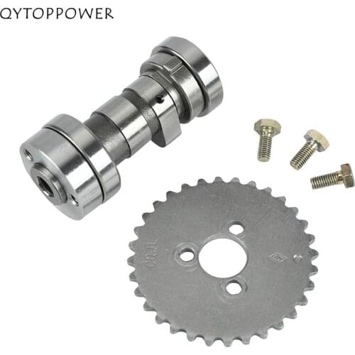 Motorcycle Camshaft and 32T Cam Sprocket For lifan LF 125cc 125 Horizontal Engines Dirt Pit Bike Monkey Atv Quad Go Kart Parts