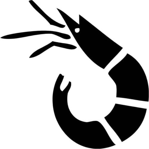 Car Sticker Shrimp Animal Pattern Decals Creative PVC Body Decoration Accessories Motorcycle Exterior Waterproof Stickers