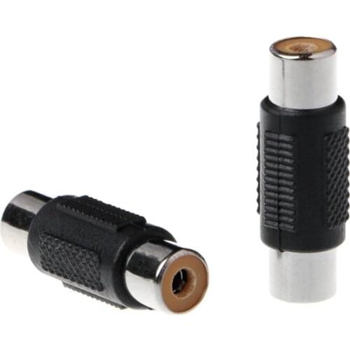 5 Pcs RCA Female to RCA Female Audio Video Cable Jack Plug Adapter Connector