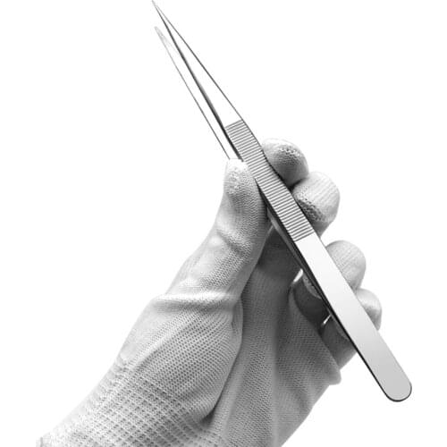 Industrial Grade 18CM Lengthened Stainless Steel Pointed Tweezers Clamps Medical For Electronic Mobile Phone Repair Tool
