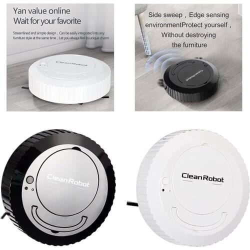 Robot Vacuum Cleaner, Strong Suction, Slim Body & Quiet Robotic Vacuum Cleaner for Pet Hair, Carpet, Hardwood