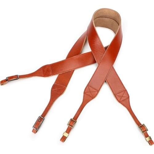 M481 Hand Made Head Leather Retro SLR Camera With Leather Camera Strap Adjustable Length Vegetable Tanned Leather Shoulder Strap