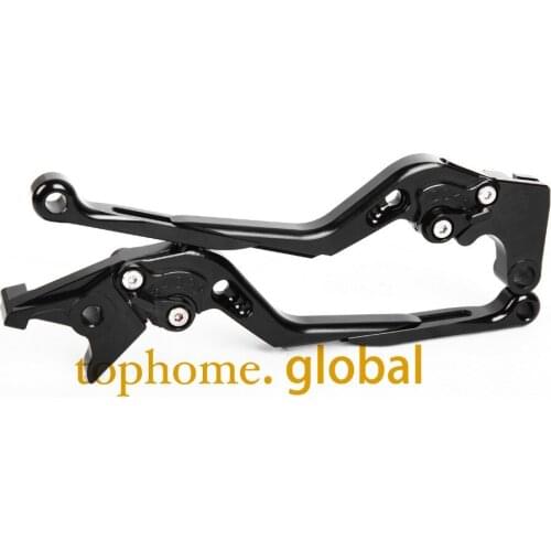 For Ducati STREETFIGHTER 848 CNC Foldable Extendable Brake Clutch Levers Black 2012 2013 2014