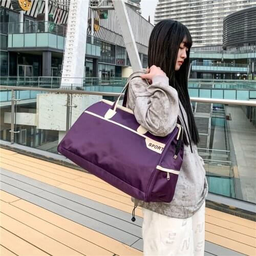 Fashion Waterproof Large Travel Bags Women Handbag Nylon Cloth Canvas Shoulder Bag Travel Tote Luggage Bag Weekend Overnight Bag