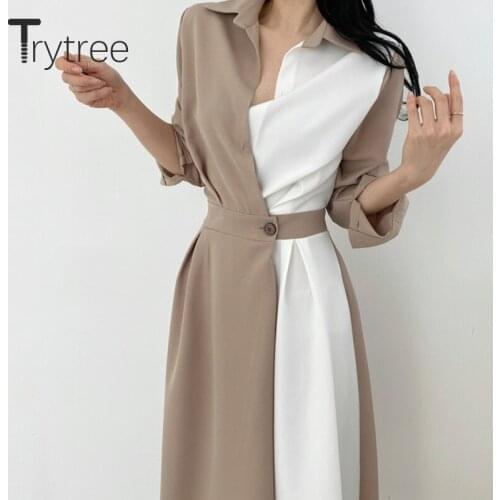 Trytree Fashionable Shirt Dresses