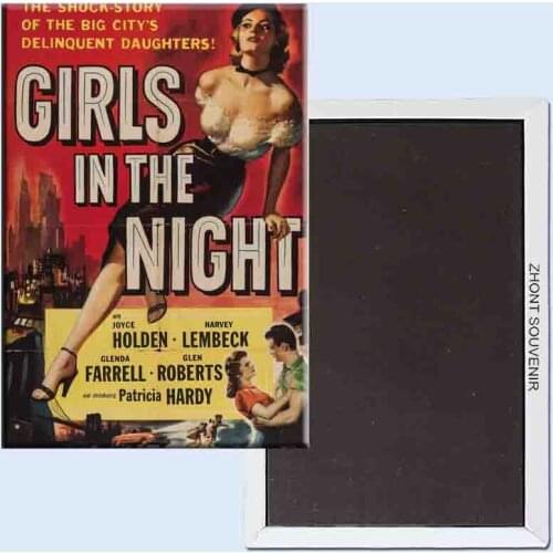 Girls of the night vintage film poster 24135 Retro nostalgia fridge magnets