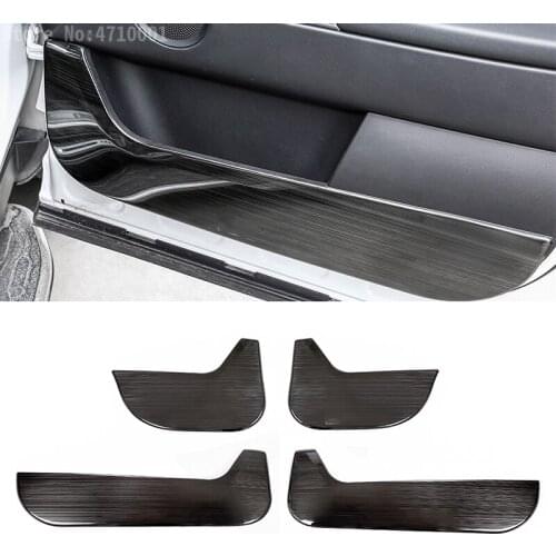 304 Stainless Steel Interior Door Protection Panel Cover Trim 4Pcs For Land Rover Discovery Sport 2015 2016 2017 2018 With logo