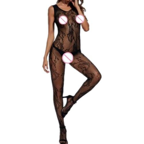 Medias Sexy Clothes Ladies Pajamas Sexy Lingerie Nightgown Jacquard Sleepwear Sexy Costumes Plus Size Women Jumpsuit Bodysuits