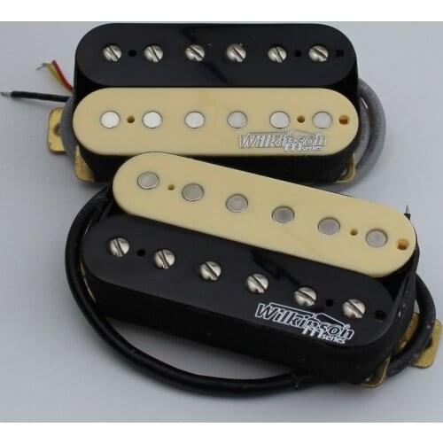 1 Set Wilkinson Zebra Electric Guitar Humbucker Pickups (Necke & Bridg )