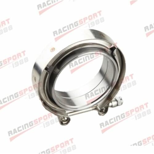 2.75" Self Aligning Male/Female V-Band Vband Clamp CNC Mild Steel Flange Kit