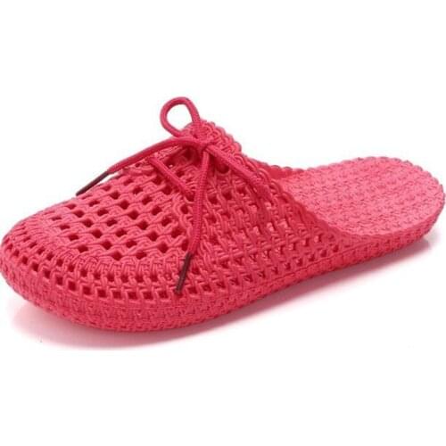 2021 Women Casual Clogs Breathable Sandals Outdoor Valentine Slippers Summer Slip On Women Flip Flops Jelly Sandalias Mujer