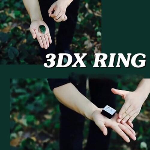 3DX Ring by Shawn Lee Magic Tricks Left to Ring Box Appearing Ring Magician Close Up Street Gimmicks Illusions Props Romantic