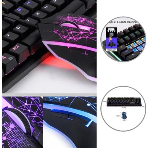 AJAZZ Reliable Quick Response Gaming Keyboard Mouse Fine Workmanship Office Keyboard with Backlight for Desktop