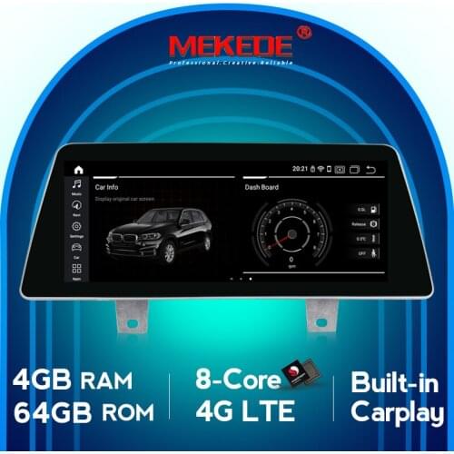 Wholesale!4GB+64GB Carplay DSP Android 10.0 API29 Car multimedia Player for BMW 5 Series G30 2018 EVO system GPS navigation WIFI