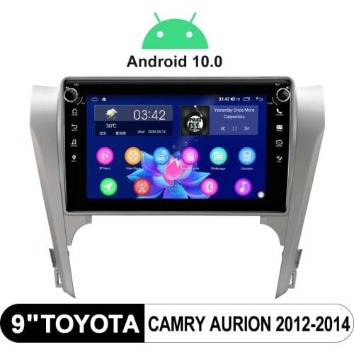 9 Inch Car Radio 1din Android 10 Car Multimedia Video Player Head Unit Car Intelligent System For Toyota Camry Aurion 2012-2014