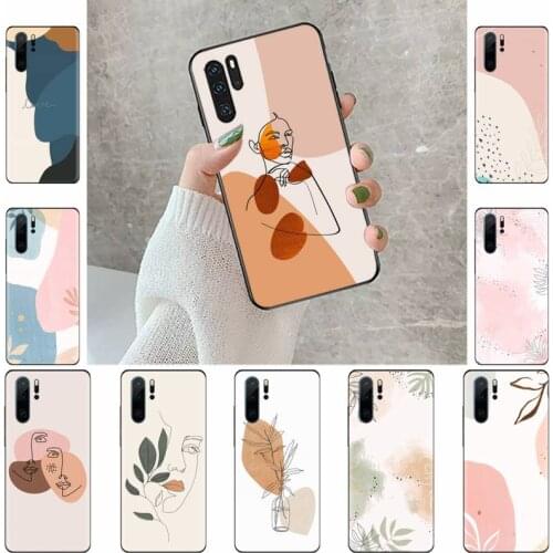 Art Retro Abstract leaves Customer Phone Case For Huawei Mate 9 10 20 Pro lite 20x nova 3e P10 plus P20 Pro Honor10 lite