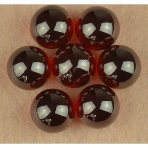 Hot Sale 3~12mm 5A Zircon Without Hole Beads Garnet Red Color Synthetic Cubic Zirconia Gems Loose CZ Stone For Decoration