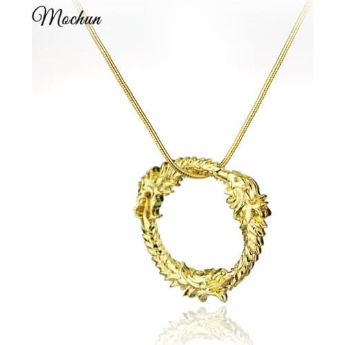 MQCHUN Game Series The Elder Scrolls TES Skyrim 2017 New Design Popular Dragon Pendant Necklace For Men Women