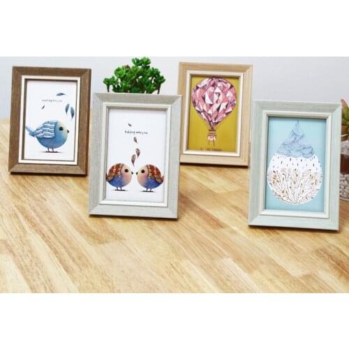 Personality Modern Photo Frame DIY Photo Frame Natural Wood Wall Photo Frames Art Frame Mothers Day Gifts Home Decor