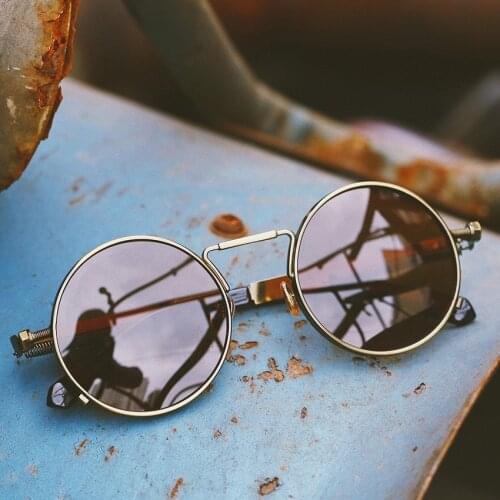 Fashion Sunglasses For Men Round Glasses Circle Driving Eyeglasses Frames Steampunk Sun Glasses Women Retro Decorative Eyewear