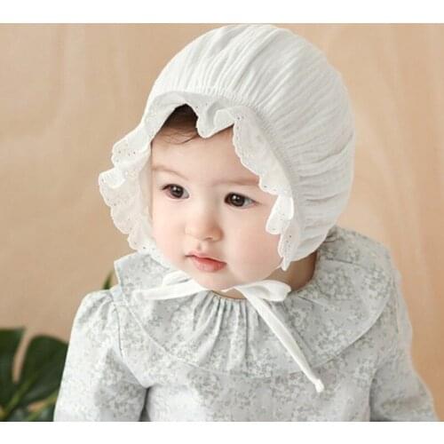 Koreas new boys and girls hundred days fetal caps court hat tide toddler spring and summer baby cotton princess caps