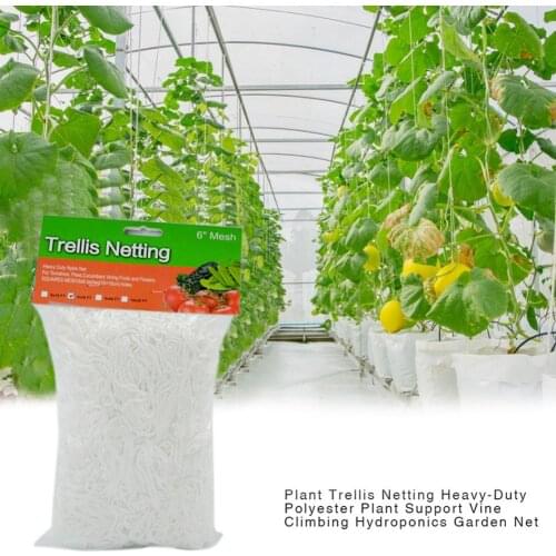 Vegetable Support Vine Frame Cucumber Flower Garden Polyester Mesh Grow Plant Climbing Net Weaving Trellis Netting 5m 10m 20m