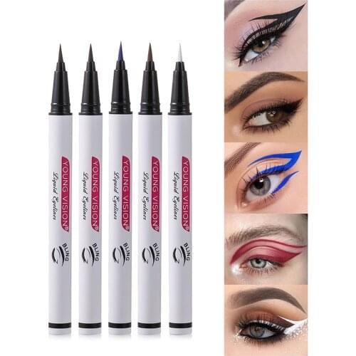 5 Colors Eyeliner Waterproof Quick Dry Eye Liner Long Lasting Professional Beauty Eye Pen Smooth Make Up Eye Shadow Pencil Tools