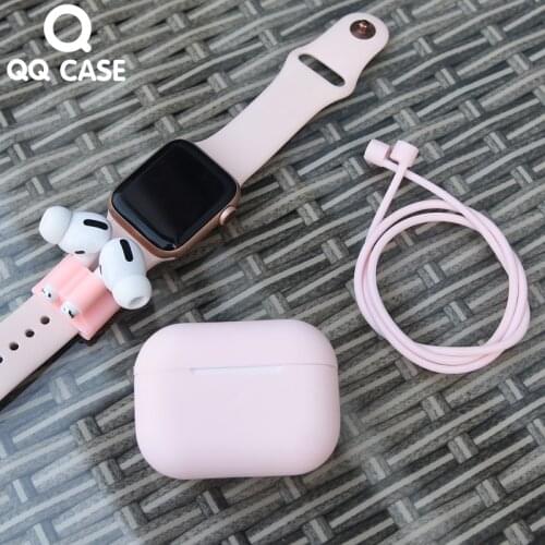 Plain Soft Silicone Case For Apple Airpods Pro Bluetooth Wireless Earphone Cover For Air Pods 3 in 1 Portable Cute Case