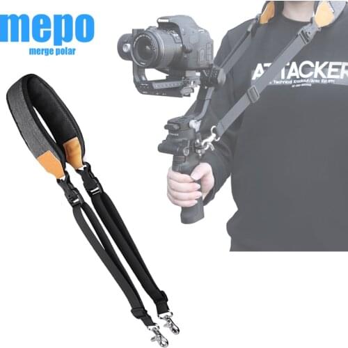 Handheld Gimbal Dual Hook Strap Stress Reliever Shoulder Belt Lanyard For DJI RS 2/RSC 2/Ronin-S/Ronin-SC Gimbal Accessories