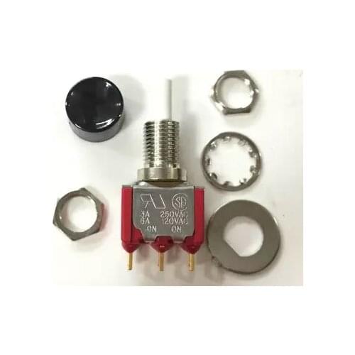 8161 self-locking push switch SPDT button switch to switch the reset switch 3A250VAC free shipping