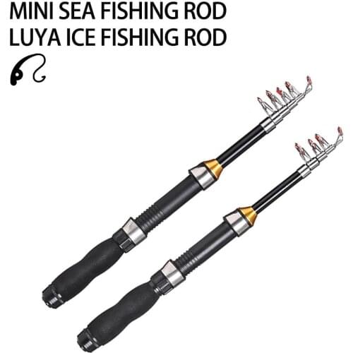 Carbon Fiber Silver Telescopic Fish Fishing Pole Fishing Rod Portable Fisheries Pond Angler Practical Durable Outdoor Sea Lake