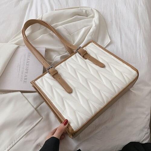 Vintage Designer Thread Shoulder Bag for Women Handbag Purses 2021 New Fashion Ladies Casual Totes High Quality