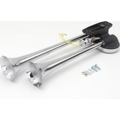Air Horn Dual Trumpet Super Loud 135db Compressor Set Car Truck Train Boat