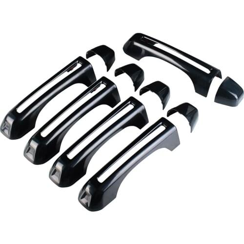 1 sets Car Exterior Door Handle Cover For Jeep Wrangler JL 2018 2019 Car Styling Accessories Blacks