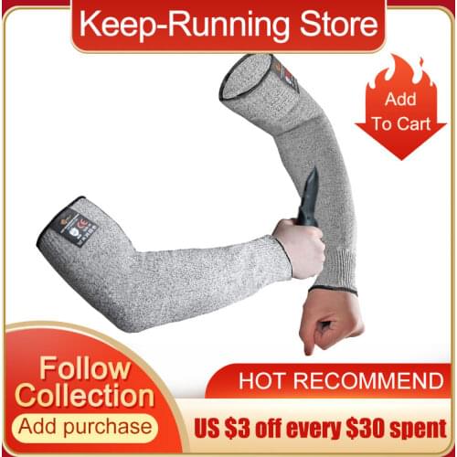 1 Pair Wear-resistant Arm Protector Unisex Cut Resistant Anti-Puncture Arm Guard Protection Arm Sleeve Cover for Welding