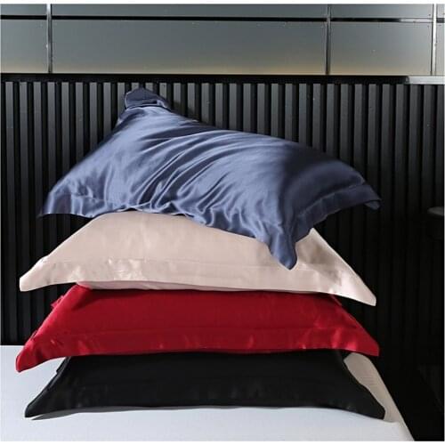 1PC Good Quality 100% Silk Pillowcase Good For Hair And Skin 19Momme Mulberry Silk Pillow case Home Bedding Free Shipping