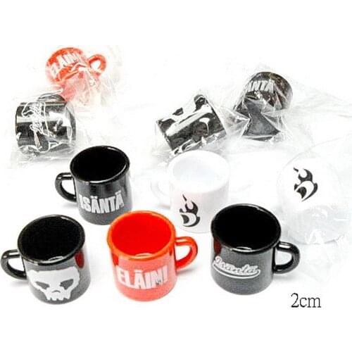 6 Pieces mini Mug Pendant Cake Decoration Girl Kids Vintage Charms Capsule Gift Birthday Party Favor Novelty Boy Parti Favors