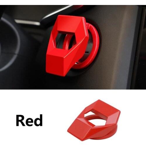 Car Engine Start Stop Button Ring Ignition Cover Trim for Golf 7 MK7 VII Tiguan Jetta CC Arteon Passat B8 Red
