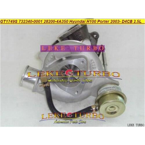 Free ship GT1749S 732340-0003 732340 0001 732340-5001S 28200-4A350 Turbo Turbocharger For Hyundai Porter 1 ton Truck D4CB 2.5L