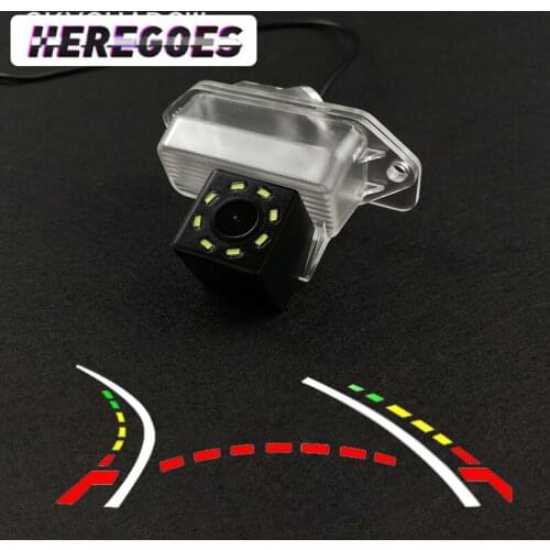 Wireless Car CCD Rear Camera Fisheye 12 led dynamic Night Vision frame For Mitsubishi Lancer EX 2008 2010 2015 Pajero io