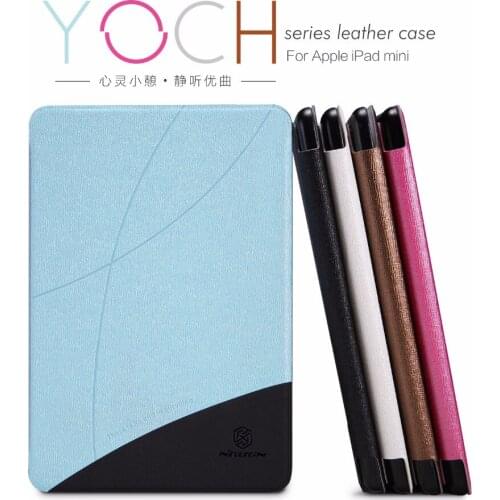 Case for iPad Mini 1 2 3 Retina,Nillkin Smart Magnetic PU Frosted Leather Cover Slim Anti-Skidding Brand Protect Shells for Mini