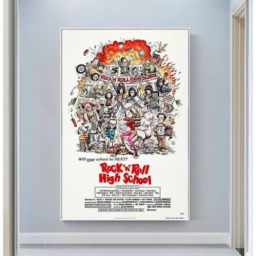CP1013 Rock 'n' Roll High SchoolClassic Hot Movie Print Silk Fabric Poster Indoor Wall Art Decor Gift