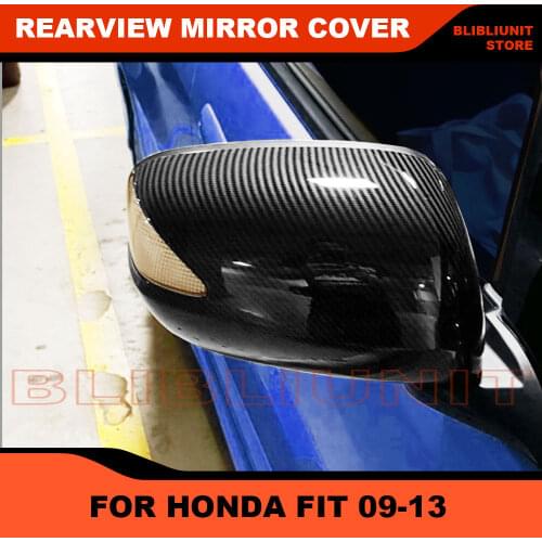 For HONDA FIT JAZZ Exterior Rearview Mirror Cover Housing Case 2009 2010 2011 2012 2013 GE6 GE8 Rearview Mirror Cover Shell