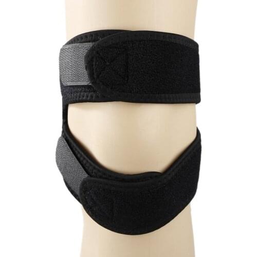 Breathable knee Pad Double head Patella Knee Brace Sport Knee Strap Support Injury Arthritis Tendon Tension Pressure Protection