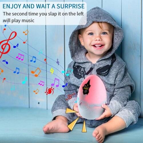 Smart Touch Dinosaur Hatching Egg Toy Surprise Dinosaur Model Figure Toys with music light
