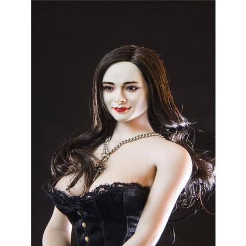 Jxtoys-015 Asian Beauty Head Carving1/6 Heavy Makeup Version Beauty Head Sculpture Fit Ph Female Action Figure Body Toy In Stock