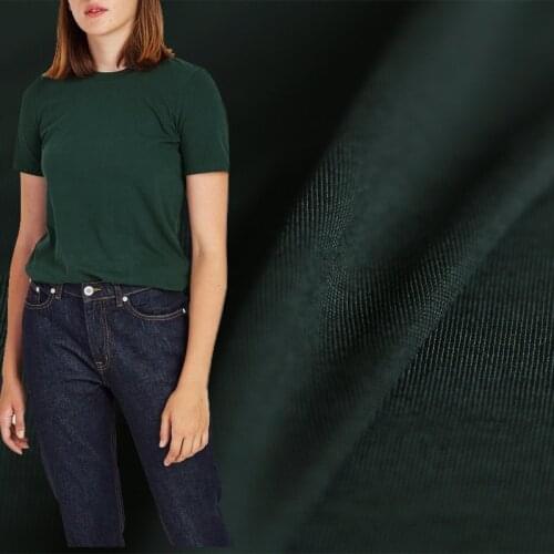 Red Raspberry Japanese Dar Green Knitting Mercerized Cotton Fabrics Materials Summer Women T-Shirt DIY Sewing Cloth Freeshipping