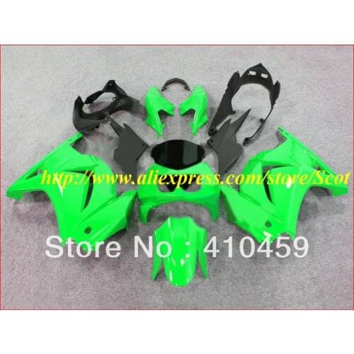 Injection mold green black Fairing kit for KAWASAKI Ninja ZX250R 08 09 10 11 12 ZX 250R 2008 2012 EX250 Fairings set+7gifts
