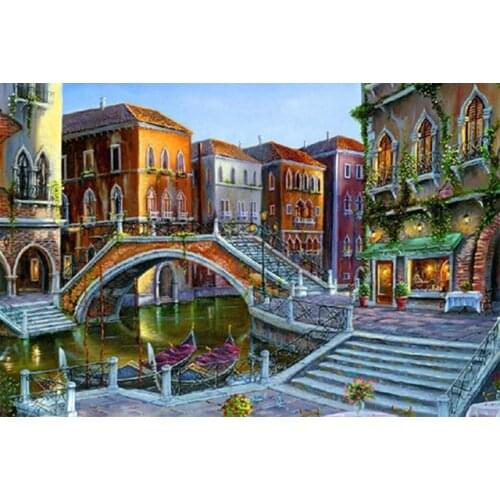 A12035 11CT/14CT/18CT/25CT/28CT oil scenery patterns Counted Cross Stitch DIY Cross Stitch Kits Embroidery Needlework Sets